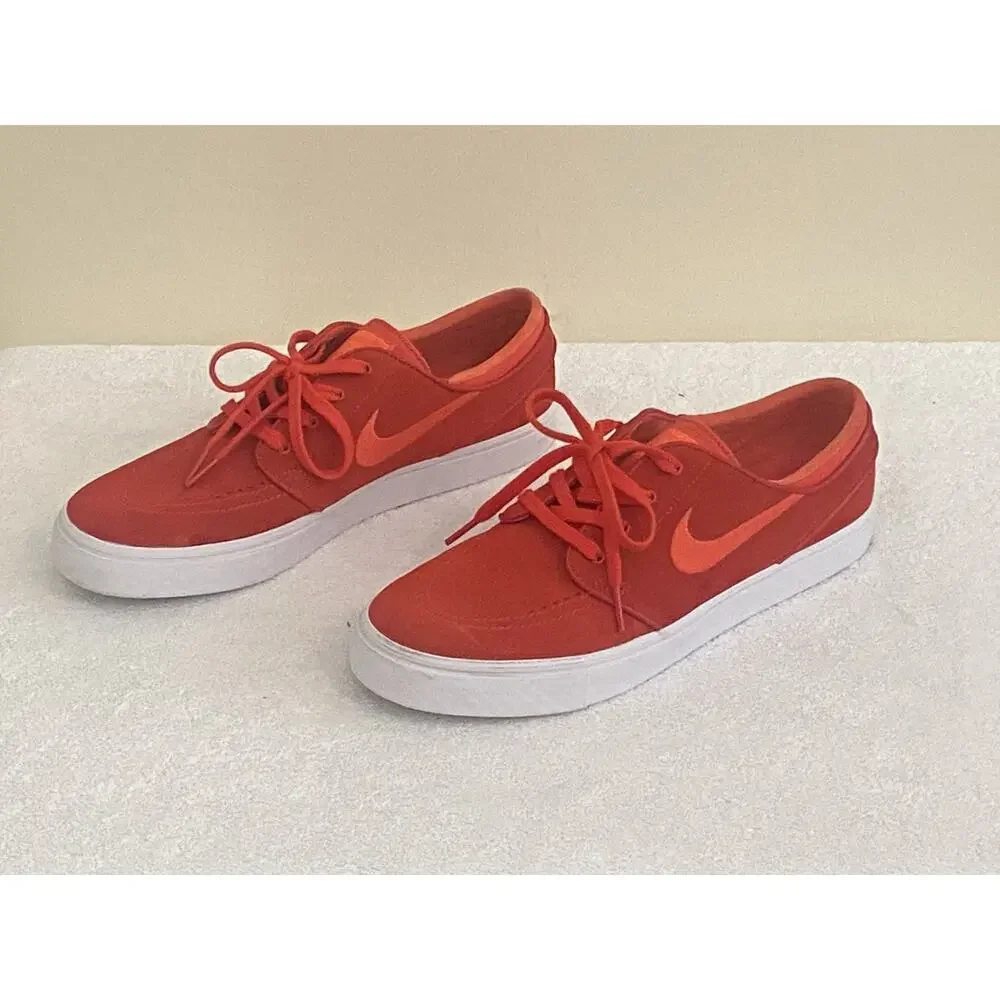 Nike Zoom Stefan Janoski Men’s Skateboard Sneaker Shoes‎ Red Suede Size 9.5